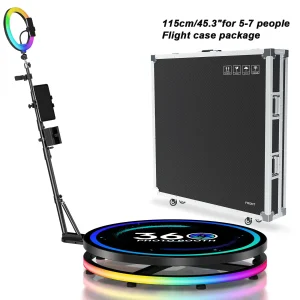 Rotating 360 Photo Booth Machine Selfie Stand