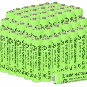 AAA Rechargeable Batteries Set 700mAh 1.2V | High-Capacity Ni-MH Triple A Solar Light Batteries