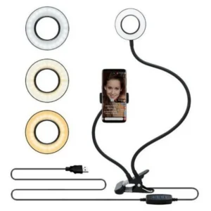 8cm Adjustable LED Selfie Ring Light