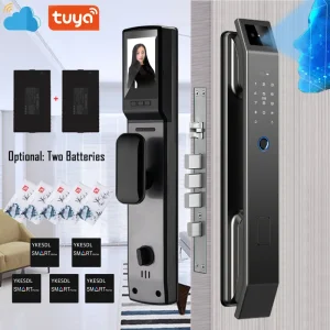 3D Face Recognition Smart Door Lock | Biometric Fingerprint & Security Camera Entry System
